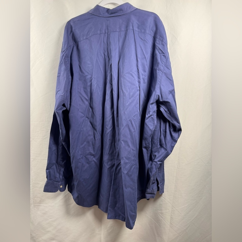 Ralph Lauren Classic Long Sleeve Button Down Shirt Blue 3XLT - Picture 5 of 6